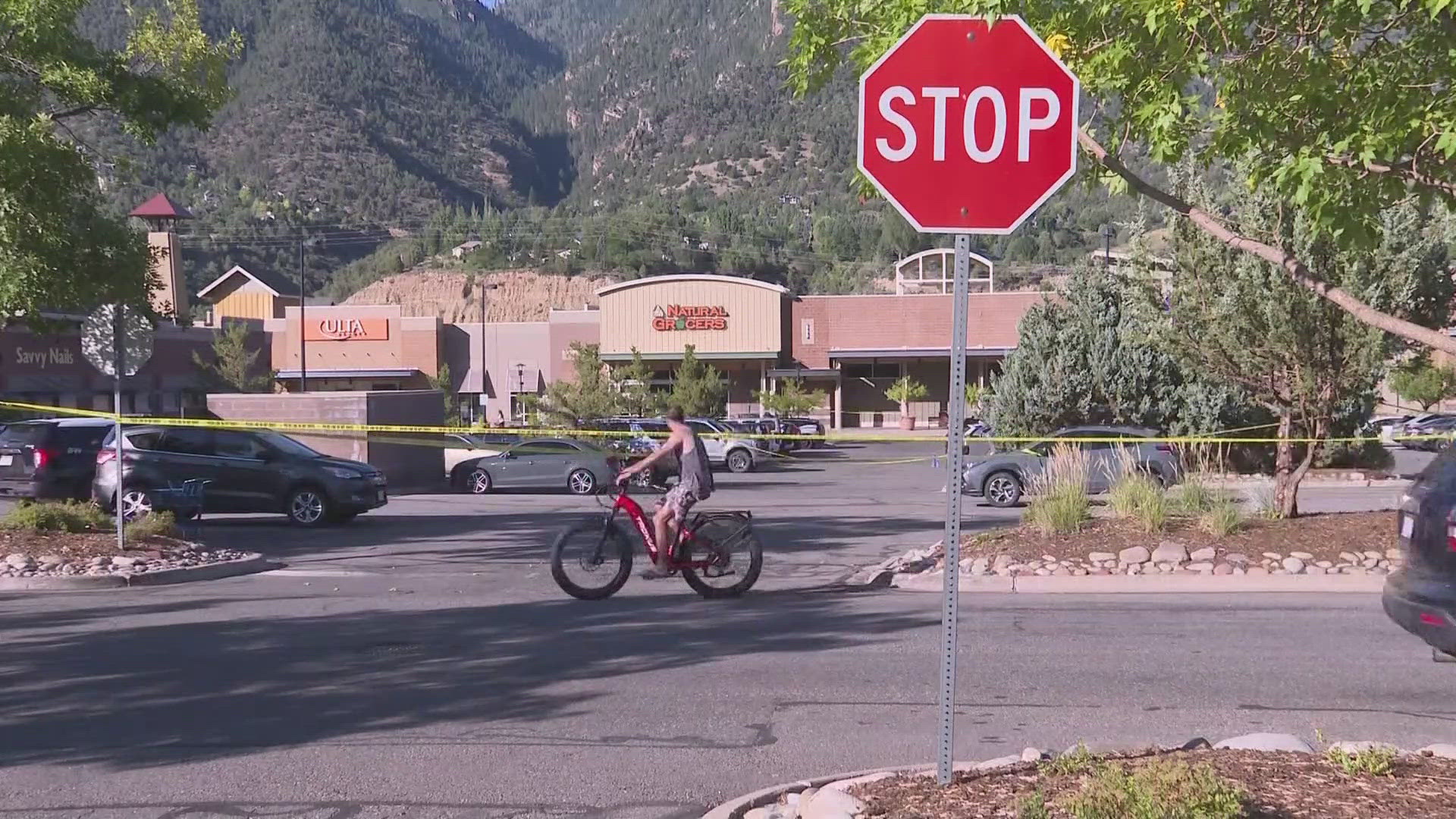 A man died after he was shot by a police officer in the parking lot of a Glenwood Springs shopping center Monday afternoon, Glenwood Springs Police Department said.