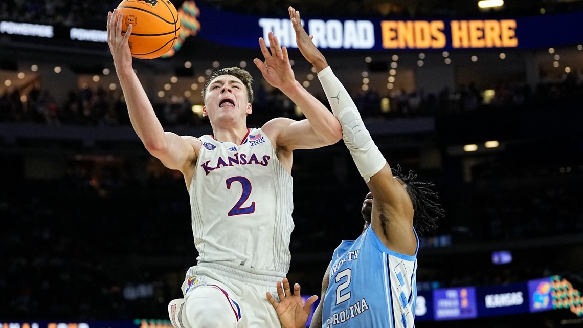 Kansas guard Christian Braun selected by Denver in 1st round of