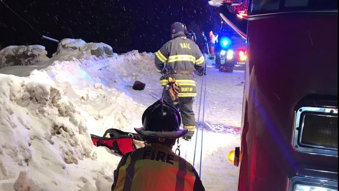 Jeep goes off road, 225 feet down embankment in Eagle County | 9news.com