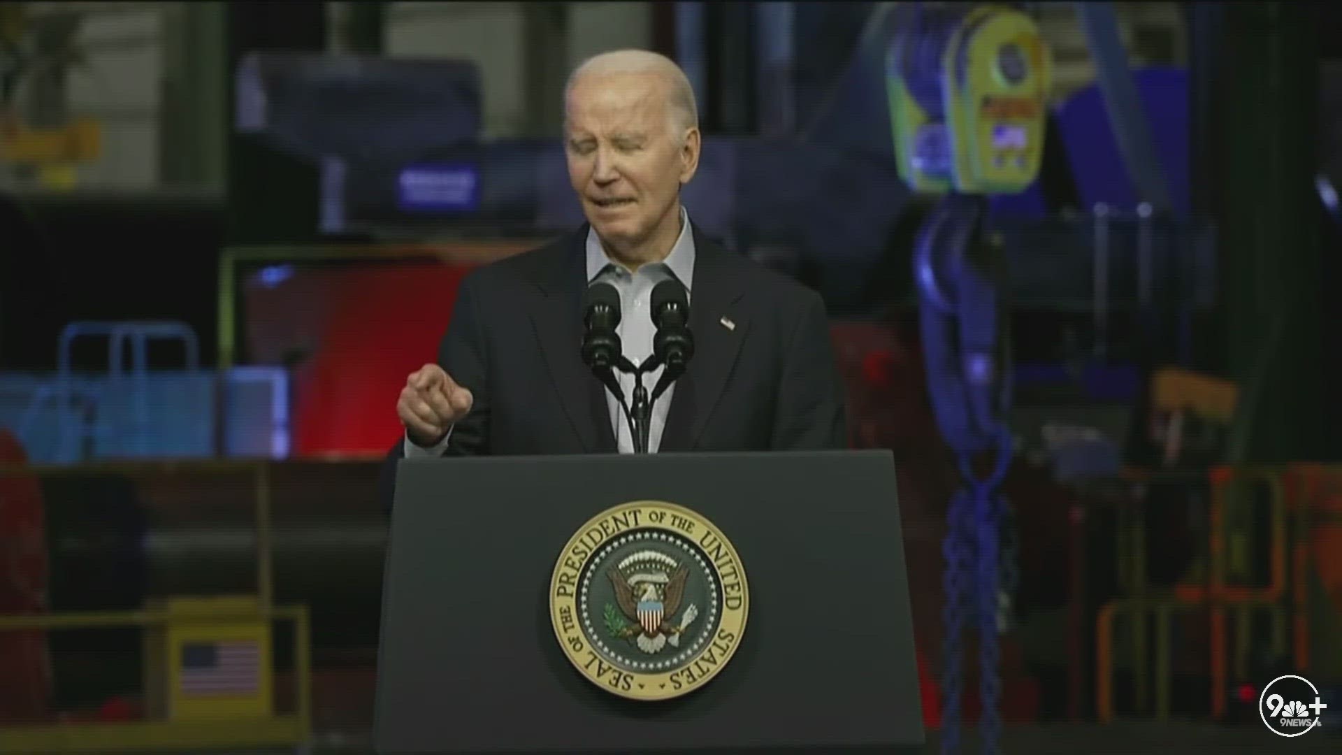 In his fifth visit to the state since taking office, President Joe Biden visited the CS Wind plant in Pueblo.