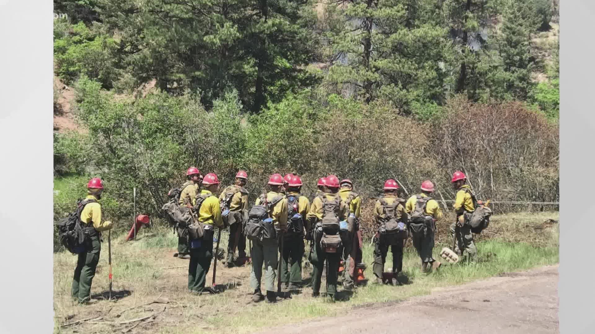 Crews working to mop up wildfire that forced evacuations in Jefferson County