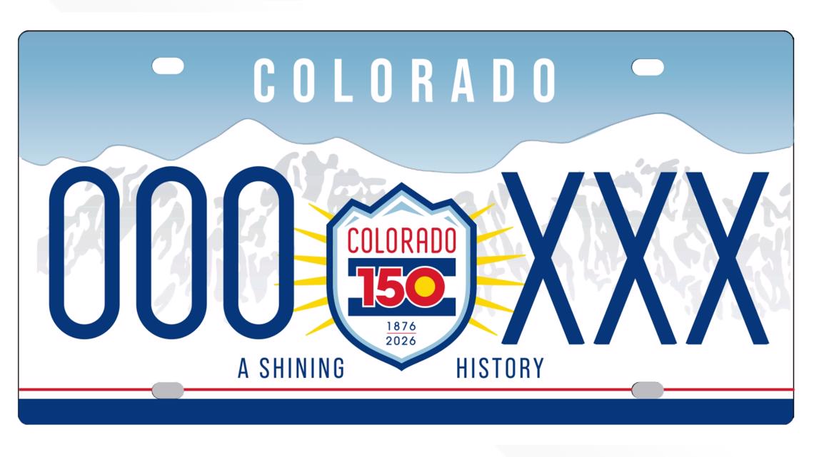 6 finalists to be 150th anniversary license plate in Colorado