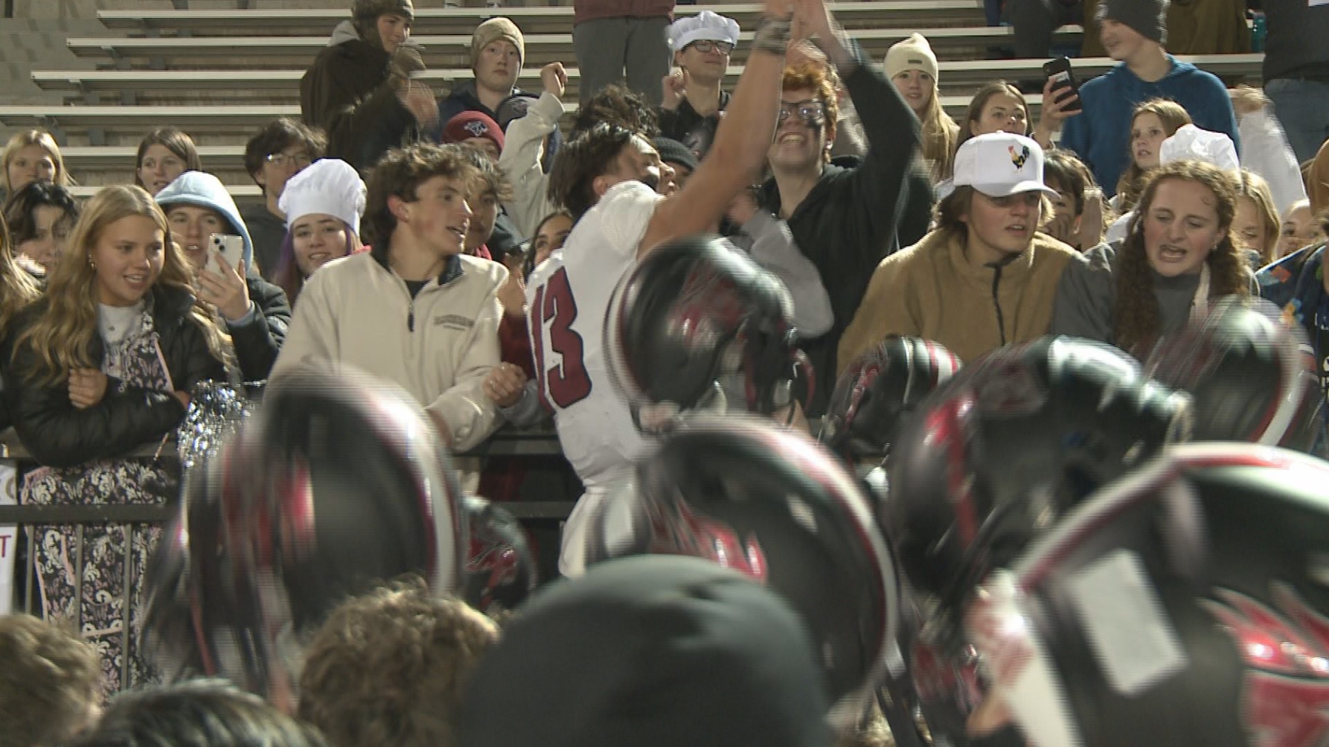 The Chargers defeated the Wolves 37-28 in the Class 5A quarterfinals on Friday night.