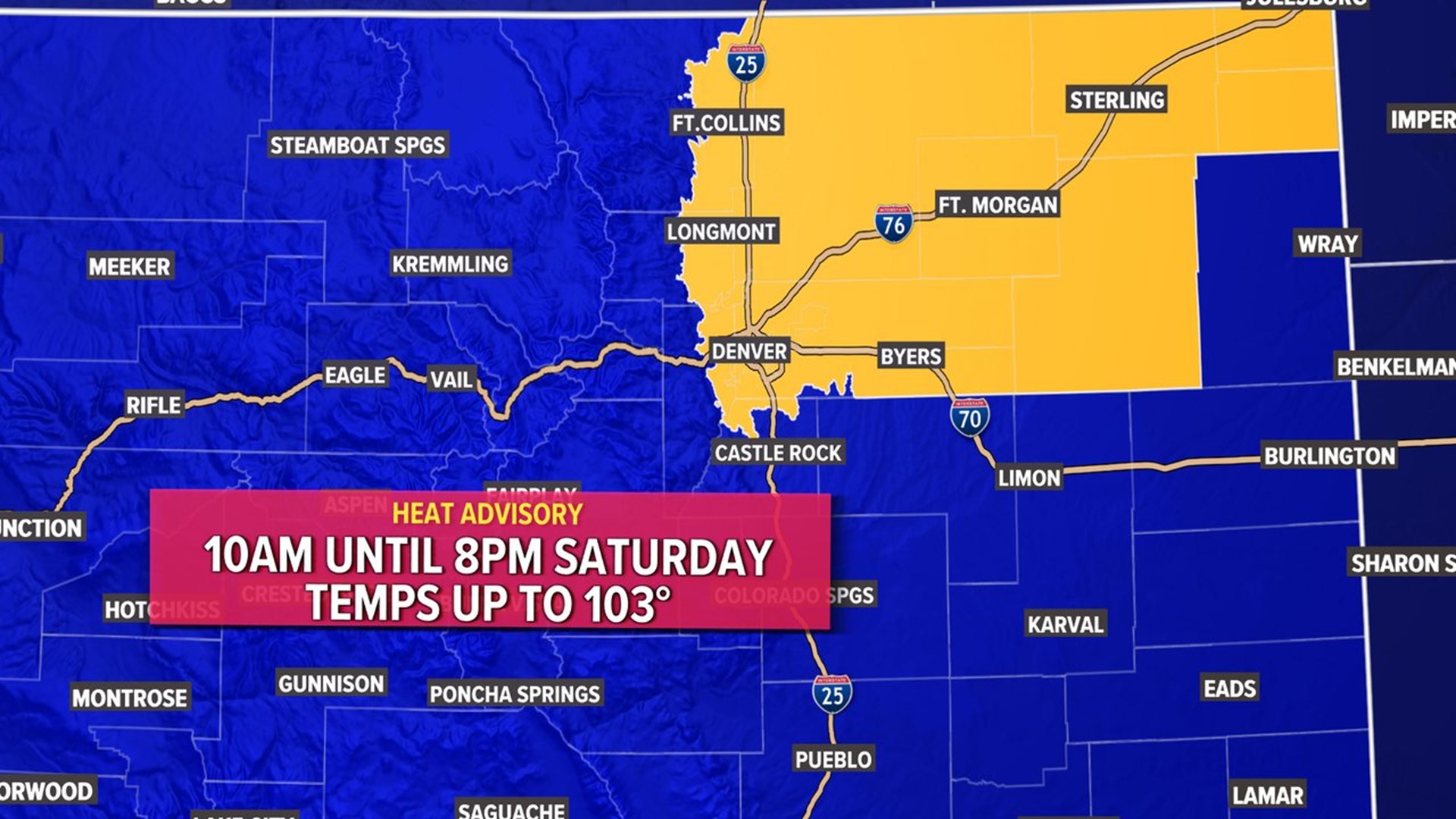 Colorado weather Denver temperatures could hit 100 next weekend