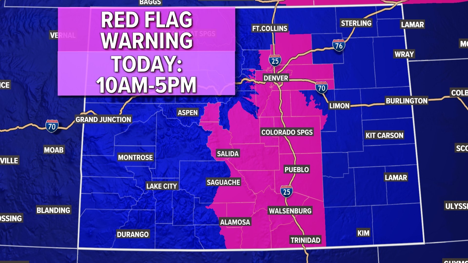 Gusty winds keep fire danger high across Colorado | 9news.com