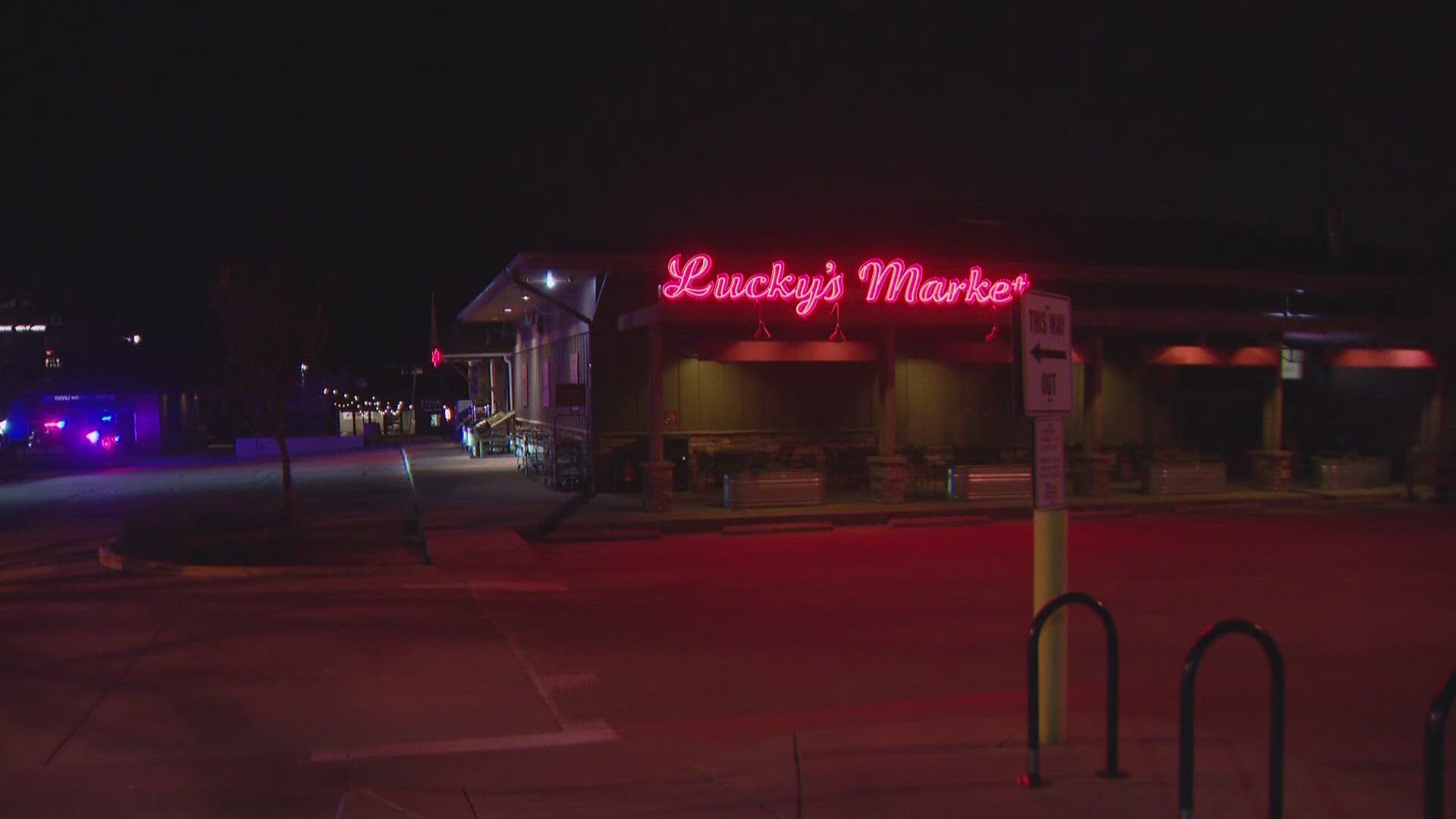 A suspect is in custody after the incident at Lucky's Market.
