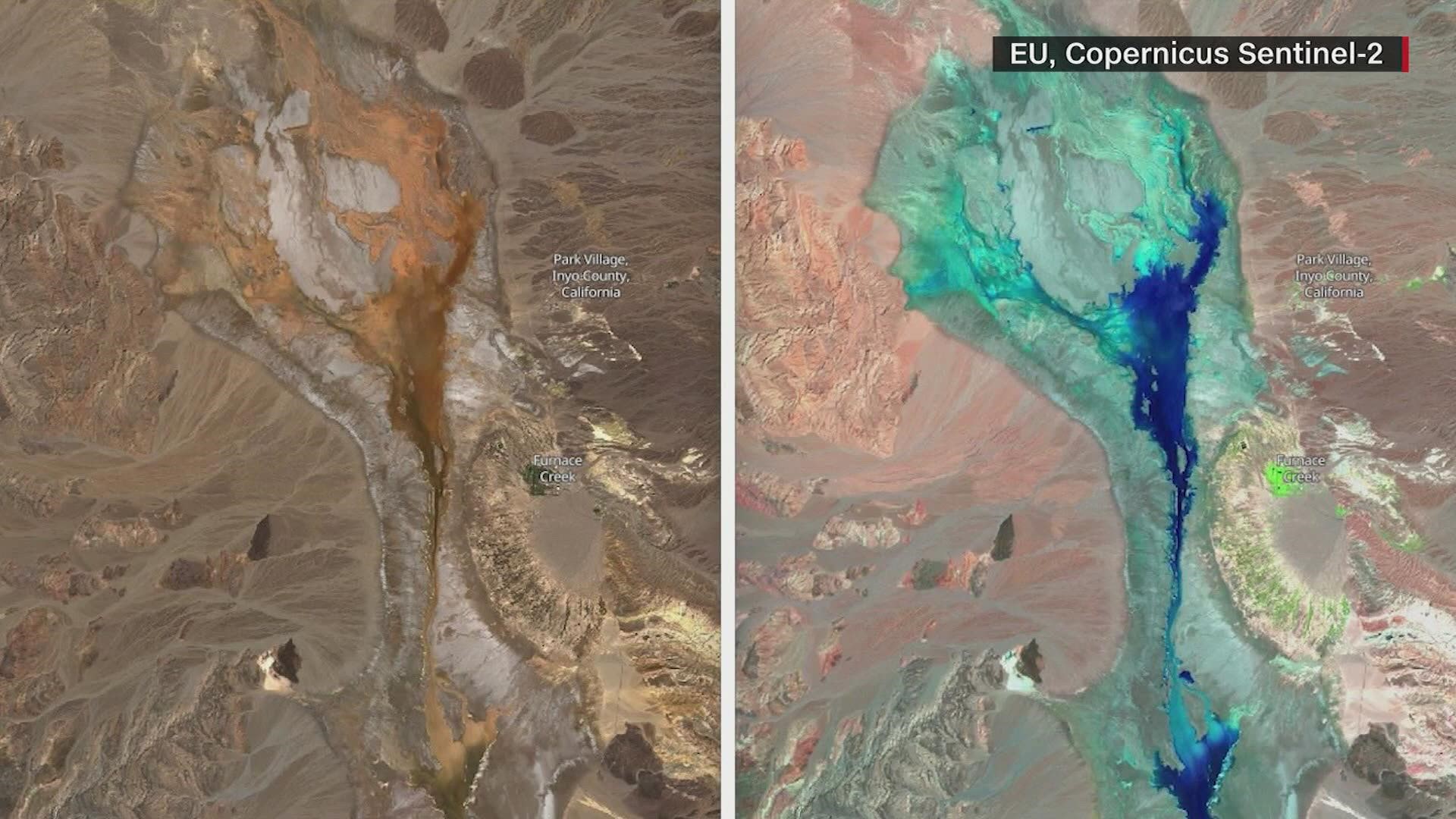 California's Death Valley experienced widespread damage after getting nearly a year's worth of rainfall in just 3 hours on Friday.