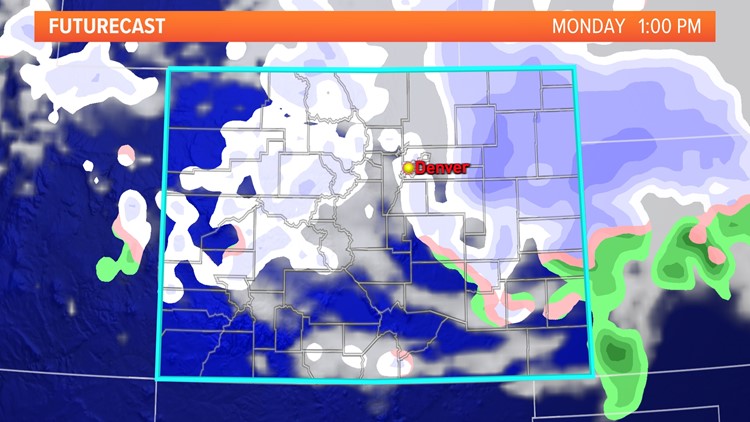 Snowy Colorado: Snow to impact Front Range Monday