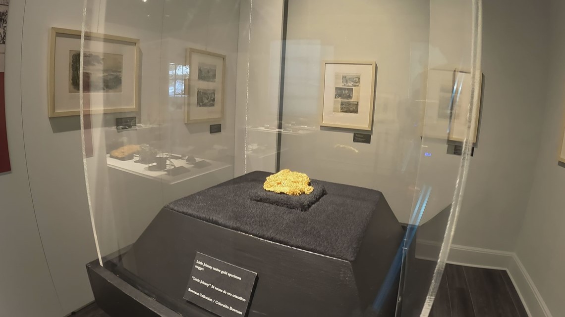 One of Colorado's biggest gold nuggets on display in Colorado