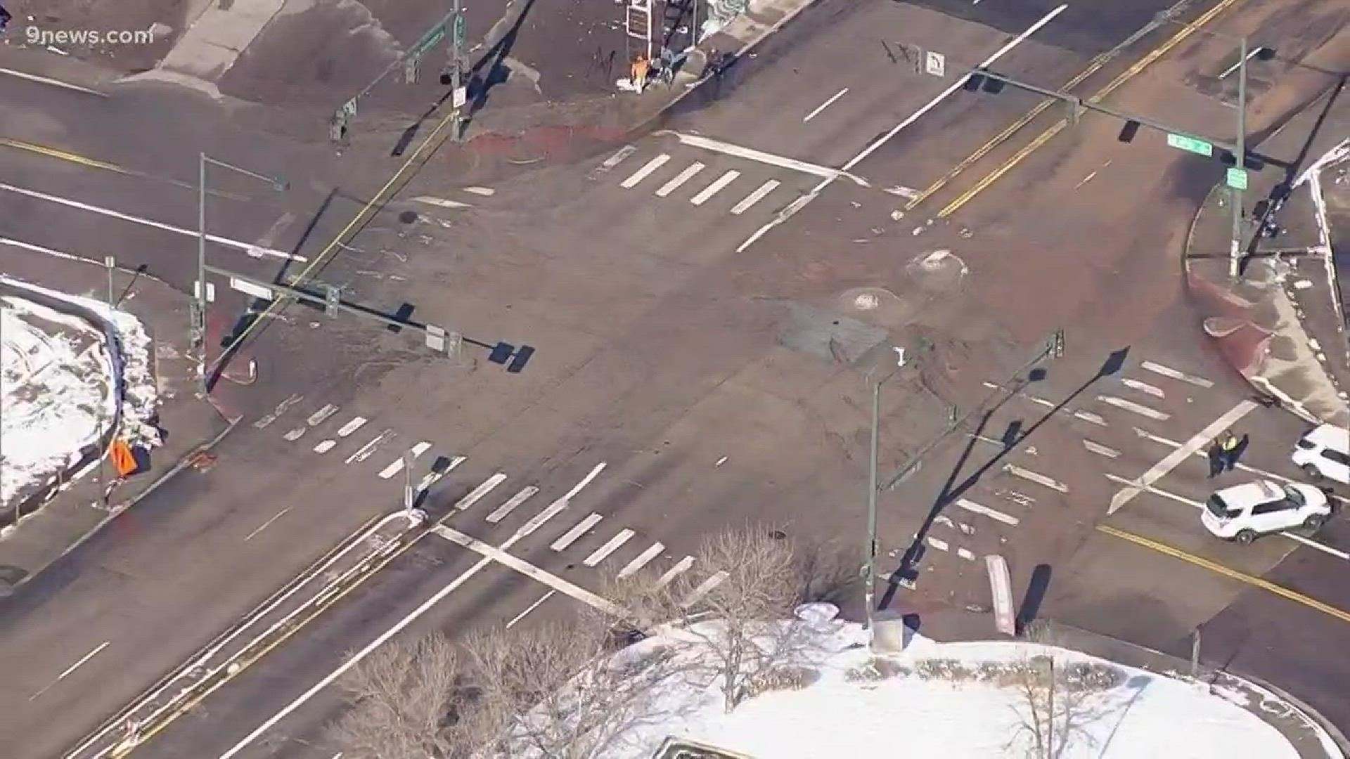 A water main break has forced the closure of the intersection of 47th and Washington in Denver.