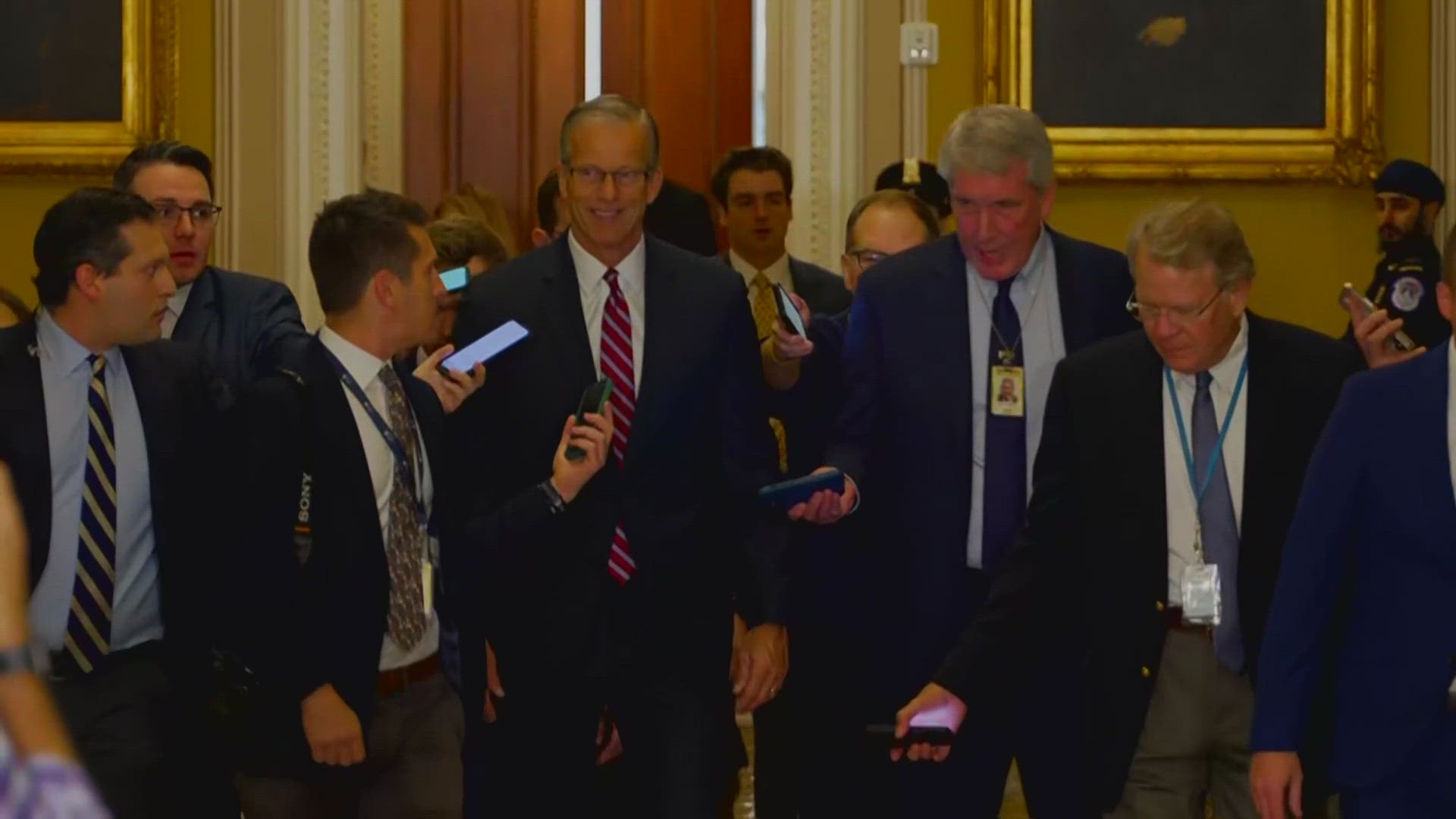 Republicans have elected South Dakota Sen. John Thune as the next Senate majority leader, completing a momentous shift in their leadership.