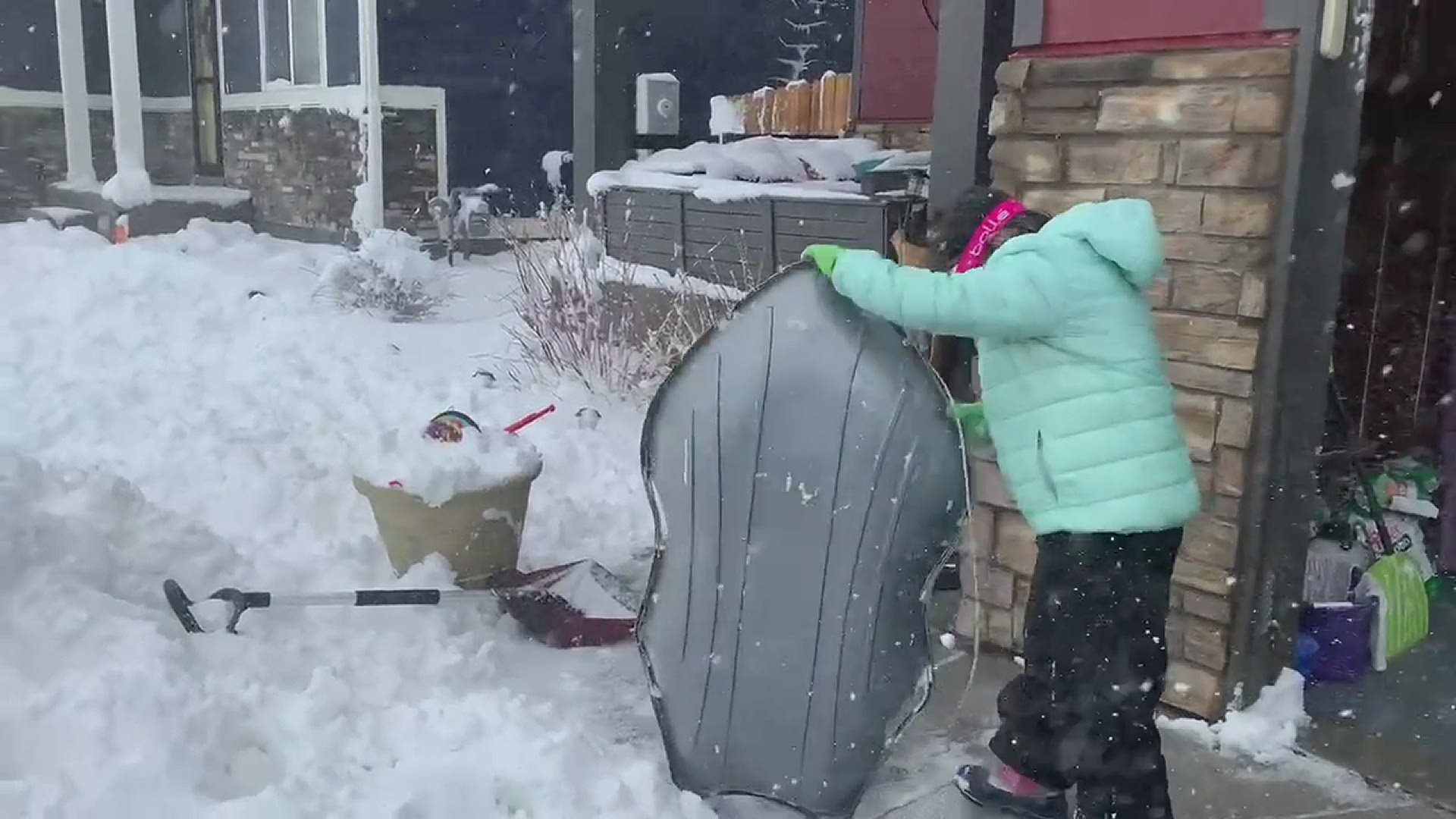 Colorado girl creates snow coaster in Milliken
Credit: Katie pike