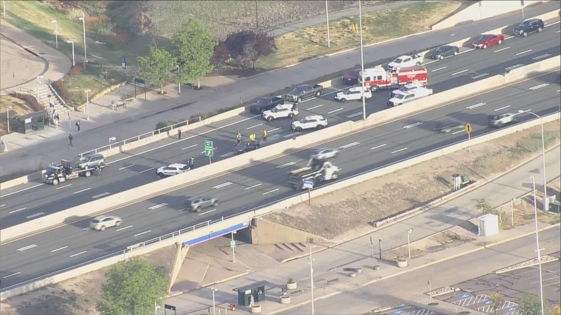 Southbound I-25 reopens after crash in Thornton | 9news.com