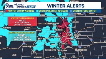 Weather Impact Alert: Snow returning to Denver, up to a foot of snow ...