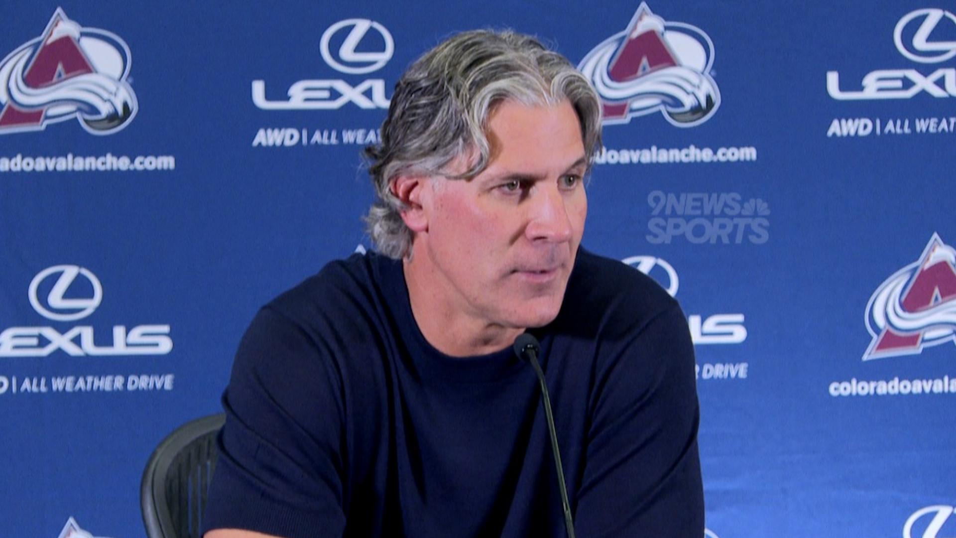 Colorado Avalanche head coach Jared Bednar discuss the latest on captain Gabe Landeskog at the team's training camp media day.