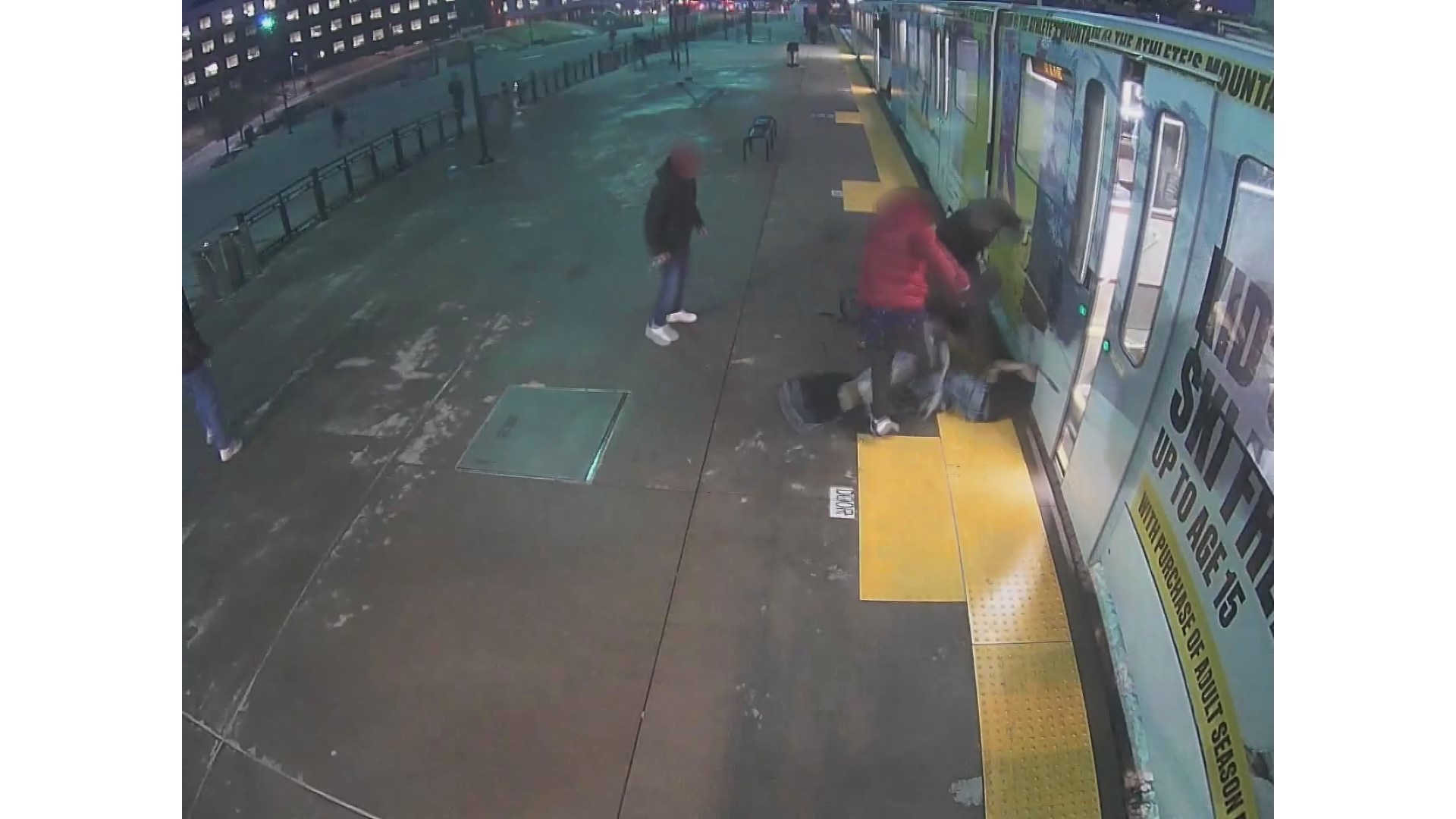 RAW: Video shows violent robbery at Denver light rail station