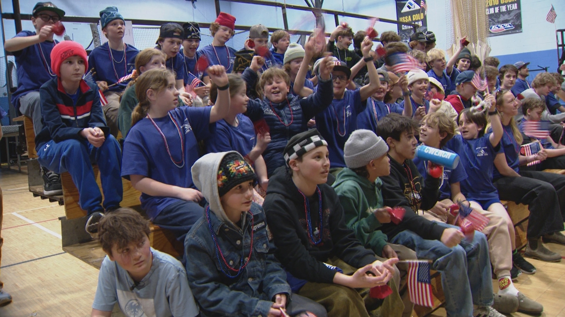 This Colorado school cheers on its Olympic classmates, alumni
