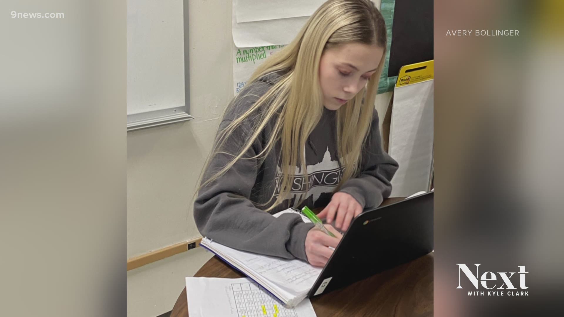 While most of her fellow high school classmates were trying to decide what to do after they graduate, Avery Bollinger, in Wiley, was already enrolled in college.