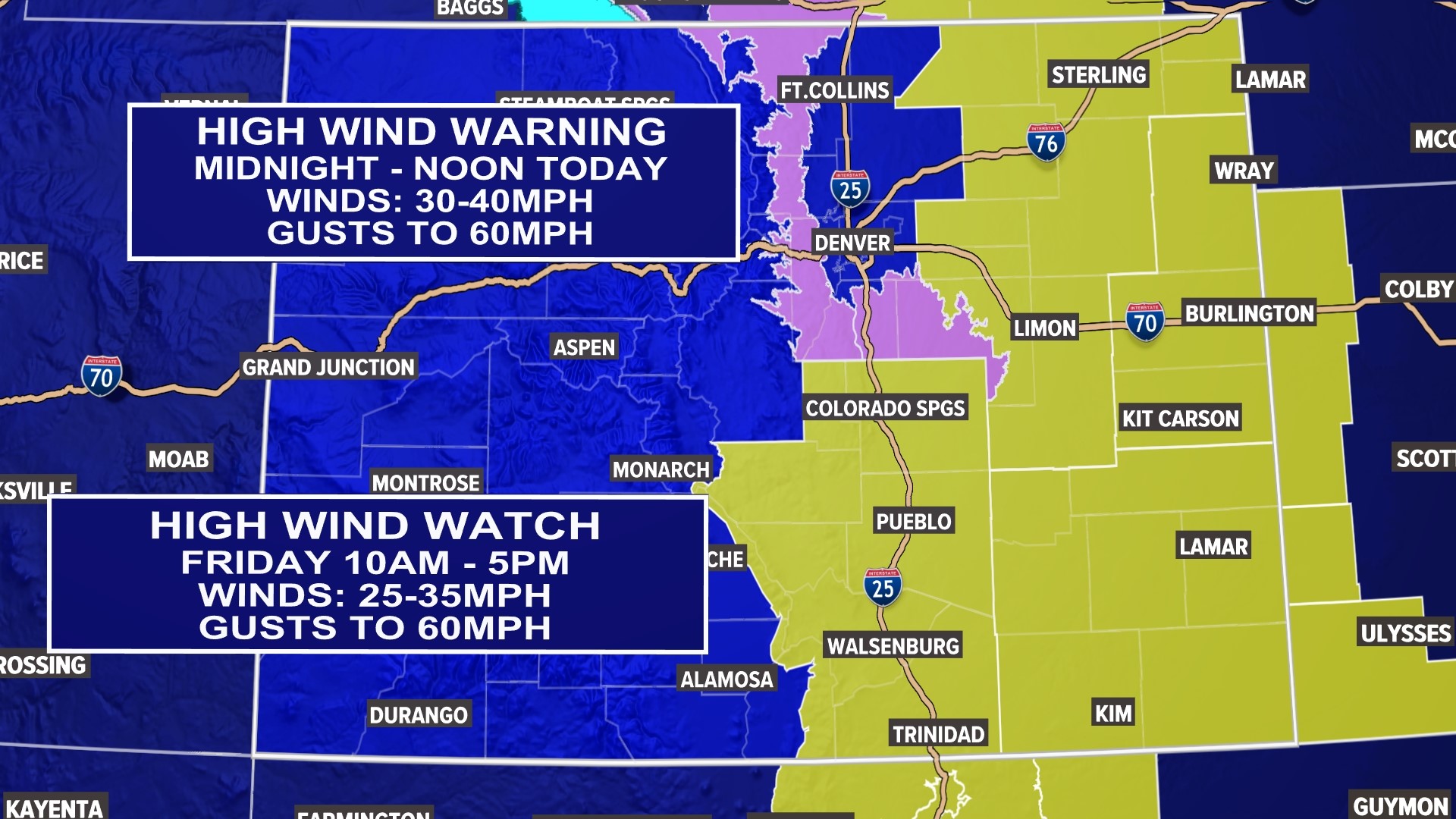 Winter Storm Warning as heavy snow comes to Colorado mountains | 9news.com