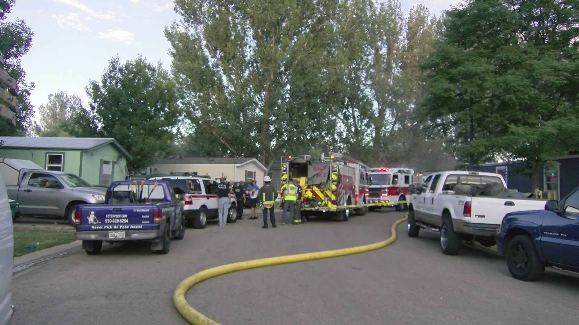 Police and firefighters in Fort Collins are investigating a deadly fire on the 2500 block of East Harmony, not far from Timberline Road. One person died.