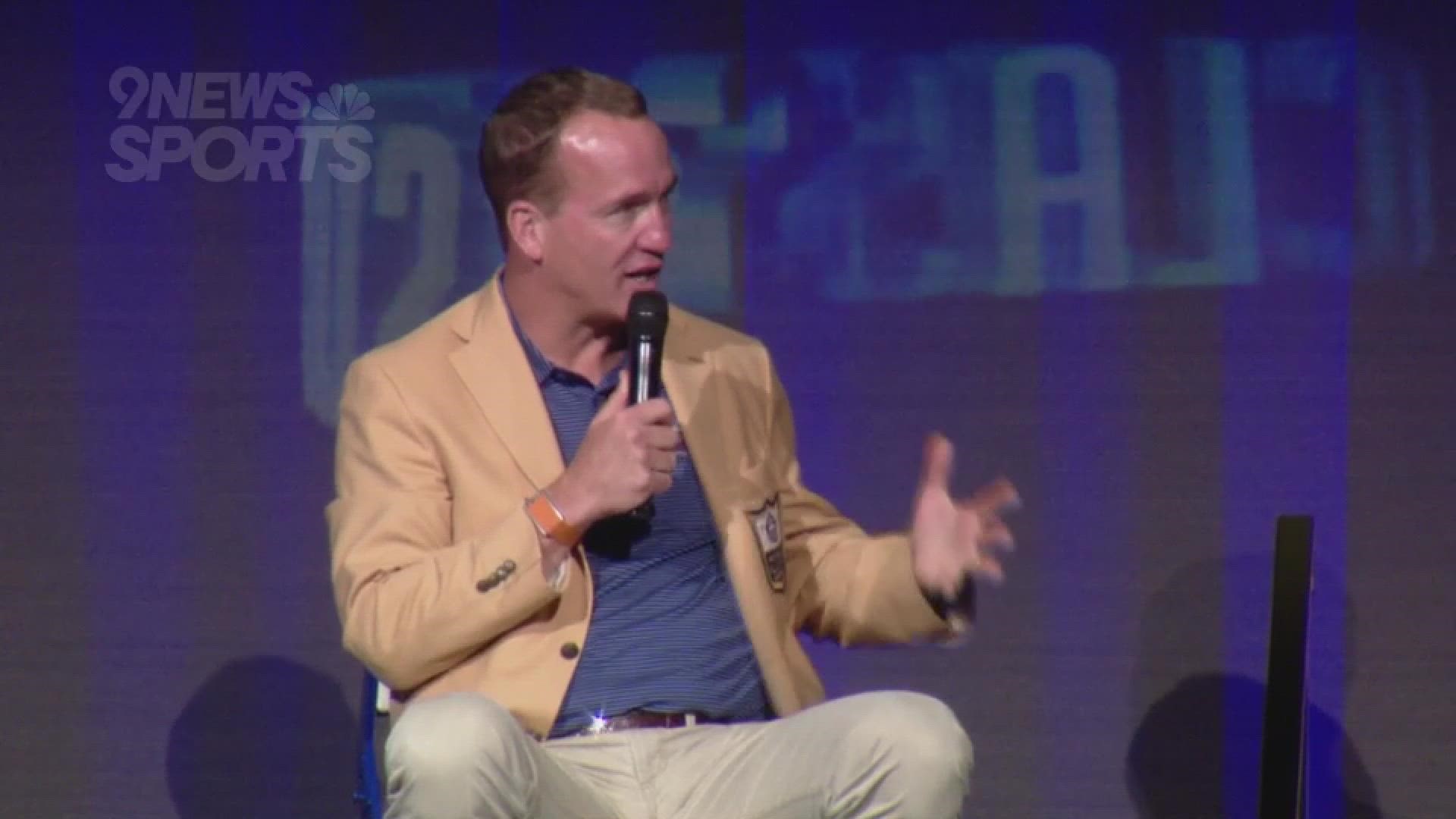The former Broncos QB told a hilarious story at the Hall of Fame roundtable on Sunday morning.