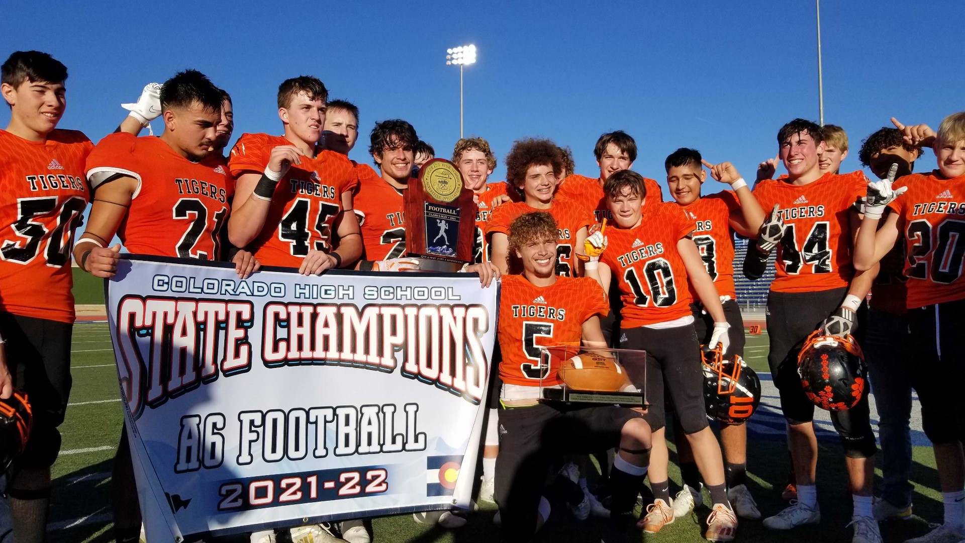 The Tigers completed their perfect season with a 62-21 win over Stratton in the state title game.