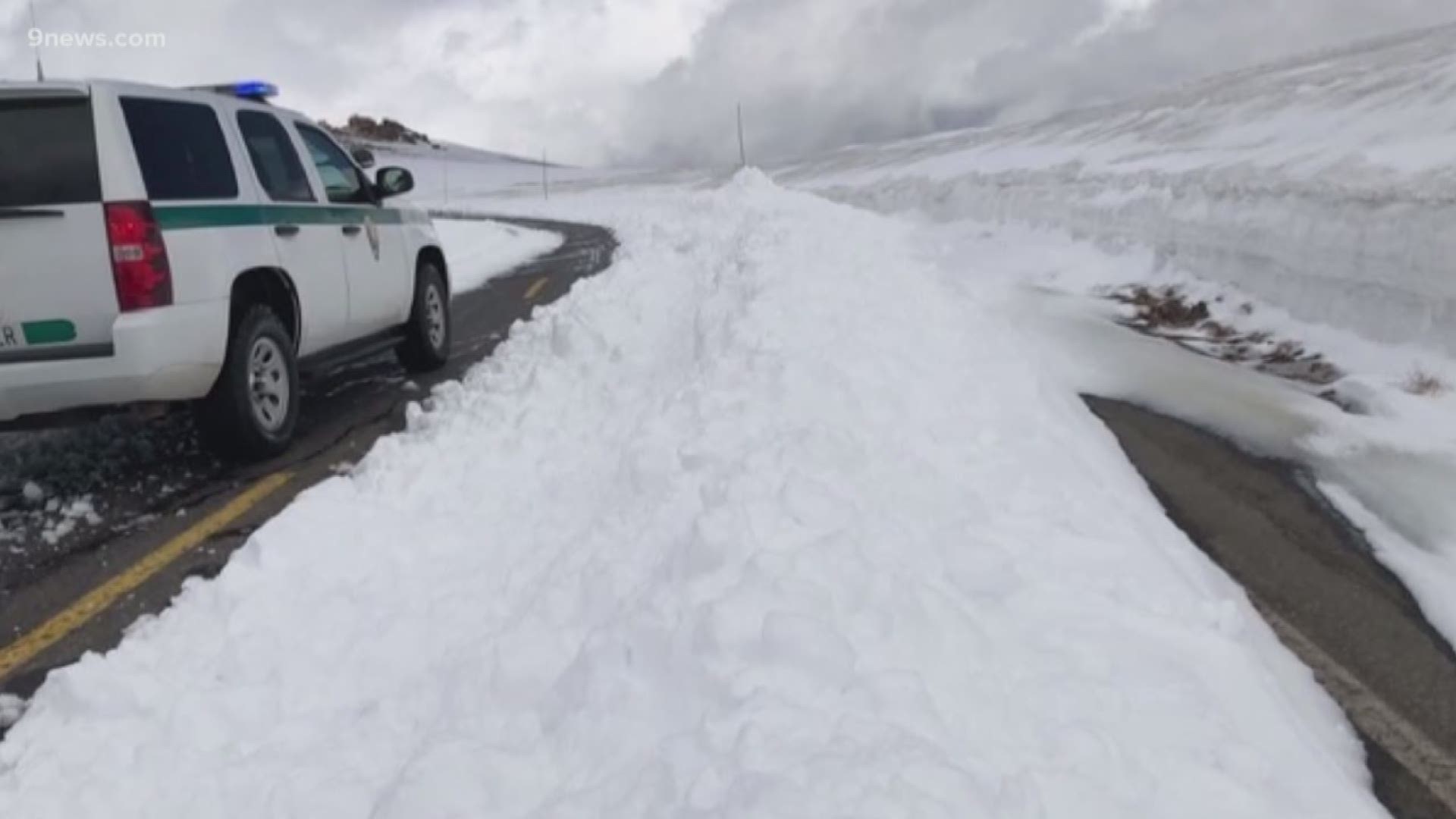 A wintery blast has closed the high elevation road at RMNP.