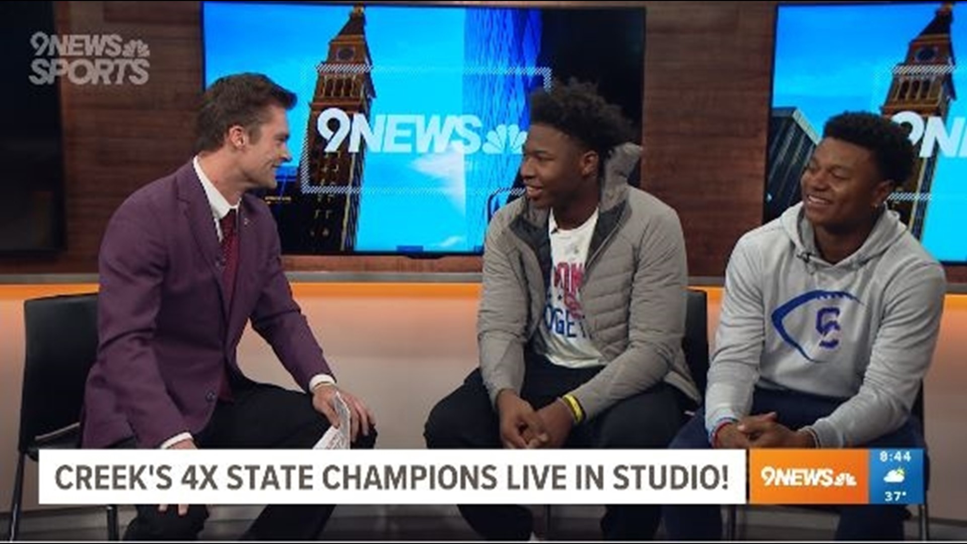 The senior stars joined Gange at 9NEWS to discuss the historic state championship victory