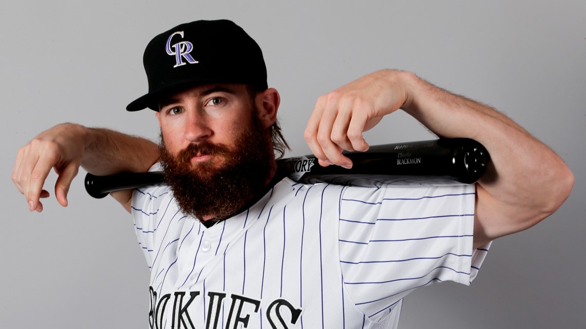 Colorado Rockies CF Charlie Blackmon, his beard, and his mullet