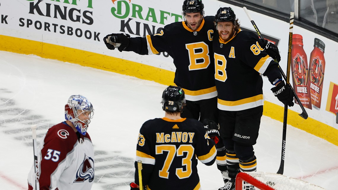 David Pastrnak Scores Twice To Power Bruins Past Avalanche | 9news.com