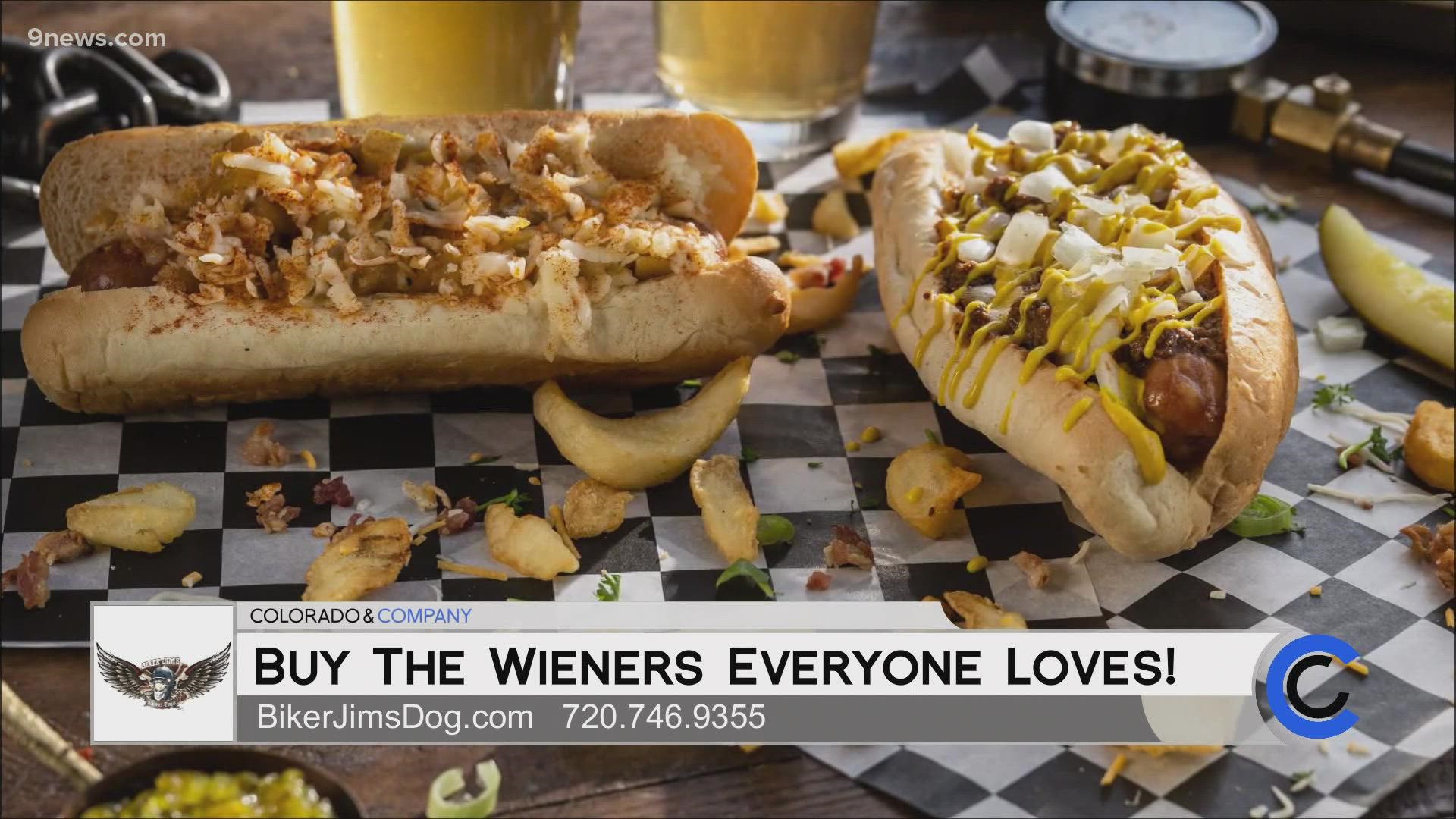 WE VISIT BIKER JIM'S KITCHEN FOR A MOUTH WATERING GOURMET DOG. STOP IN FOR A GOURMET DOG AND SOME FUN TAKES ON CLASSIC SIDES! LEARN MORE ONLINE AT BIKERJIMSDOGS.COM.