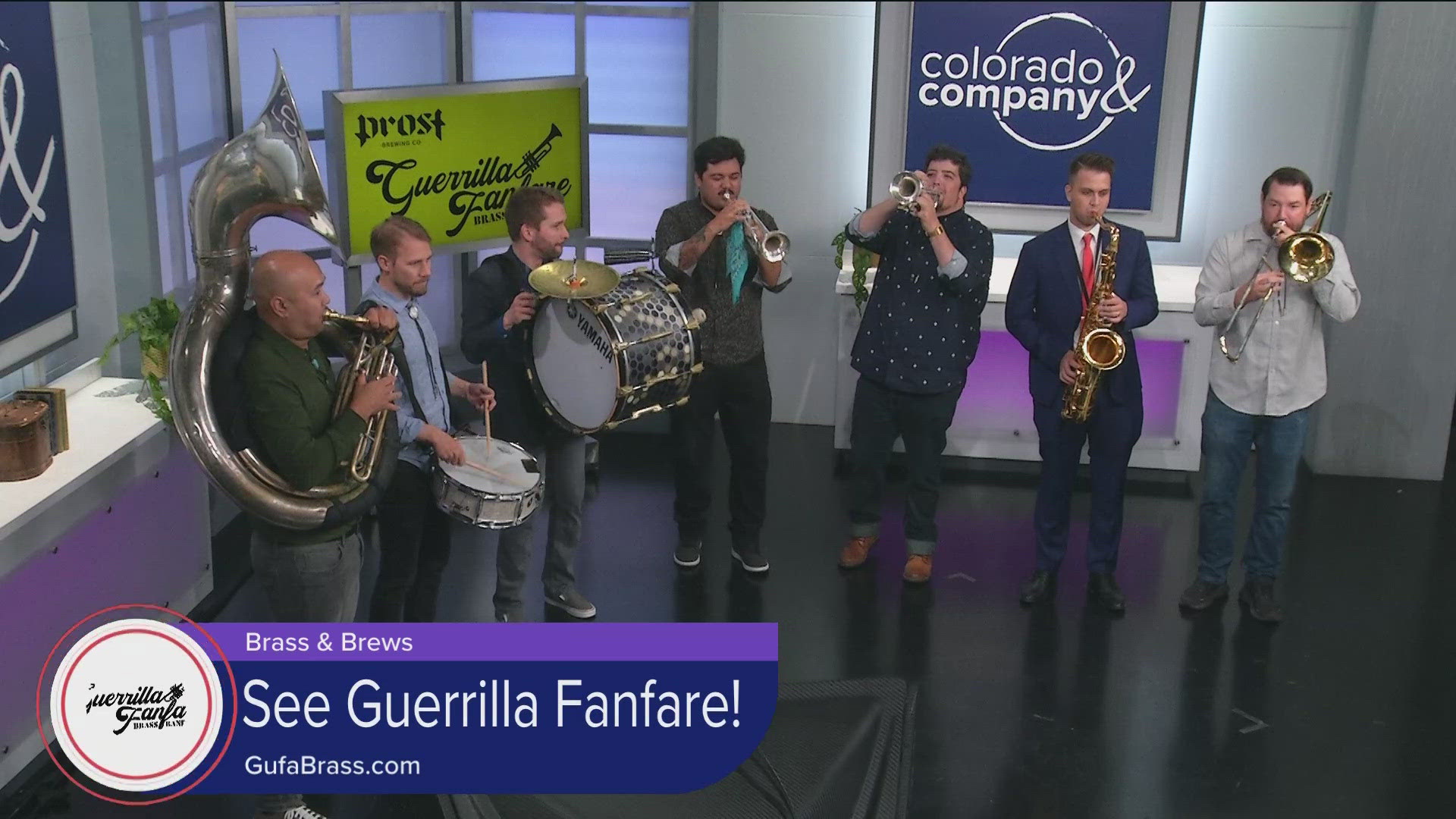 Catch Guerilla Fanfare at Prost Brewing in Highlands Ranch! Grab some delicious beers and food while you're there. GUFABrass.com andProstBrewing.com for more.