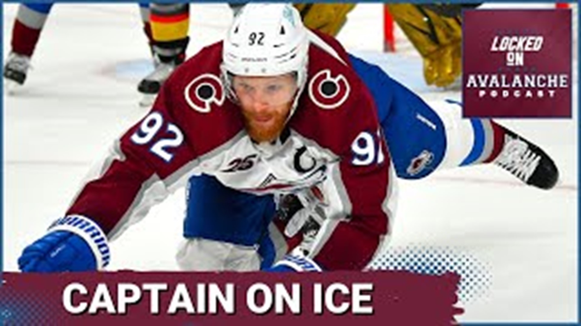 Captain Gabriel Landeskog took the ice yesterday and started what we all hope is the road to a mid March return.