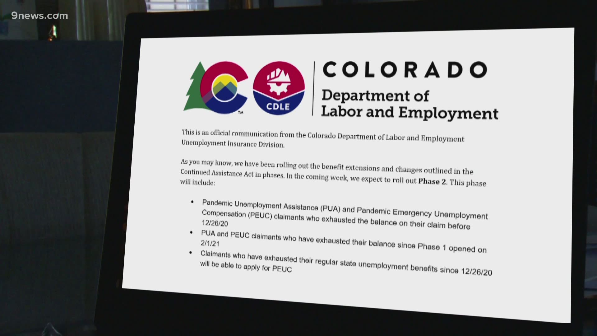 About 289,000 Coloradans can log onto the state's new unemployment system on Saturday to sign up for benefits.