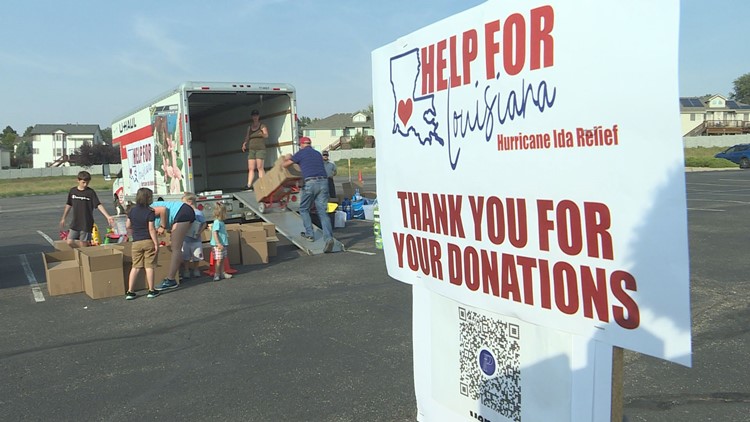 Aurora church group collects items for Hurricane Ida victims