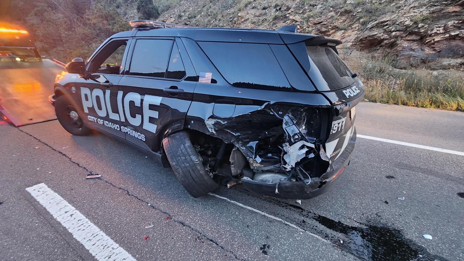 No one hurt after suspected DUI driver hit Idaho Springs patrol car ...