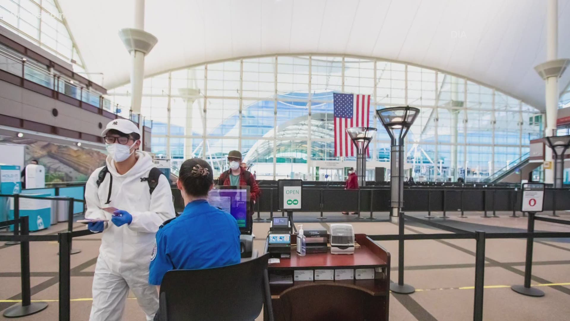 Denver International Airport tweeted today that a year ago this week was the lowest number of passengers they had during the pandemic.