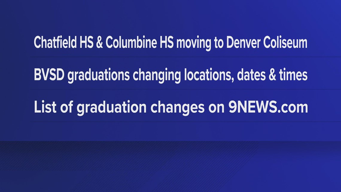 Area graduations moved indoors or rescheduled due to winter-like weather