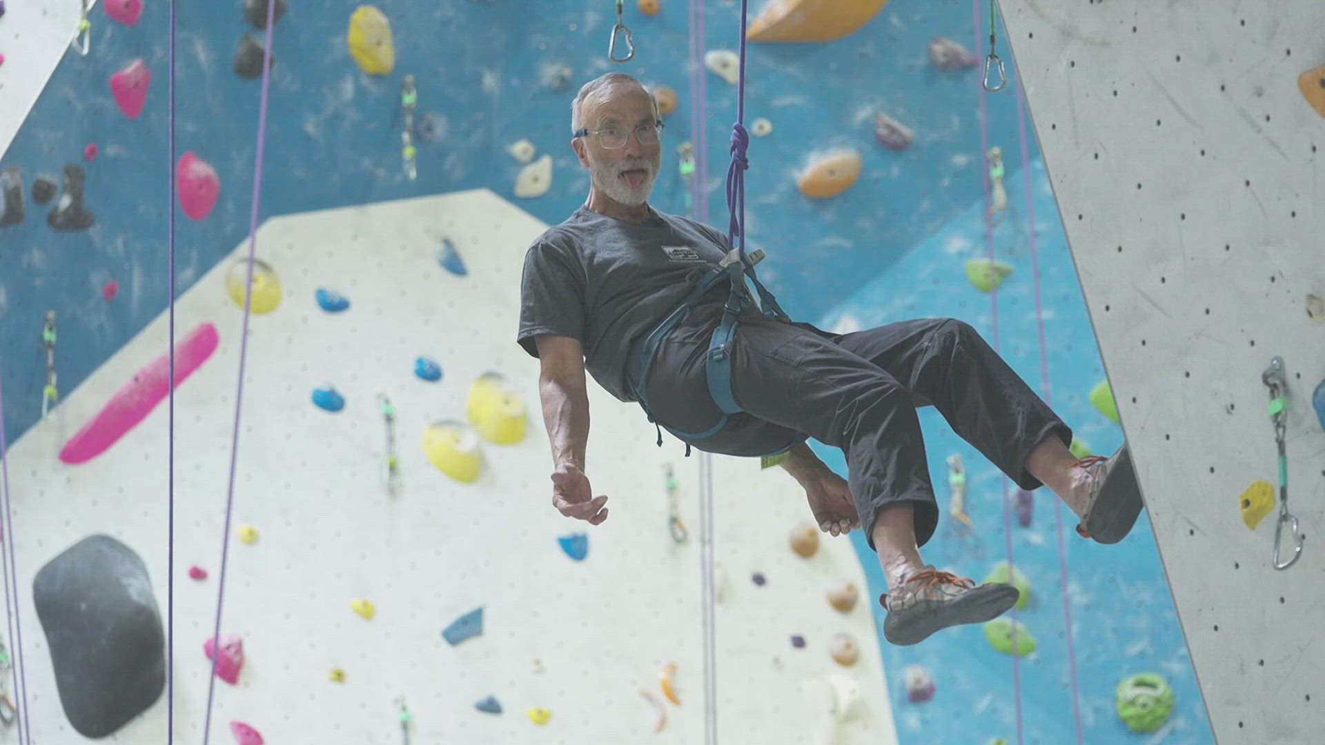 “I feel like I move smoother on the wall than sometimes I do walk,” Doug Redosh said. “I feel like when I'm climbing the tremor can go away.”