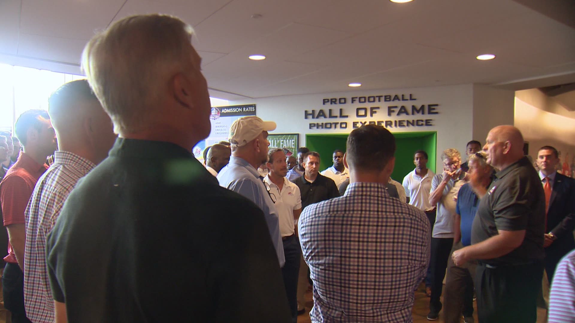The Denver Broncos visited the Pro Football Hall of Fame in Canton ahead of their first preseason game.