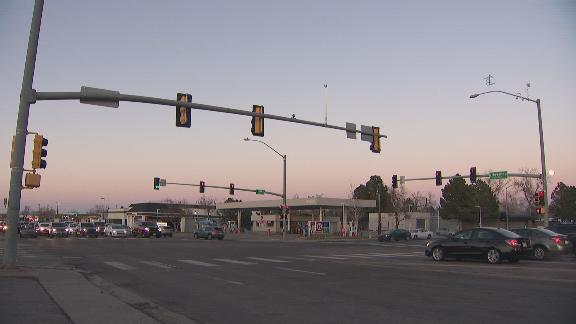 Aurora police said the crash happened around 7:15 a.m. Sunday at the intersection of East Iliff Avenue and South Havana Street.