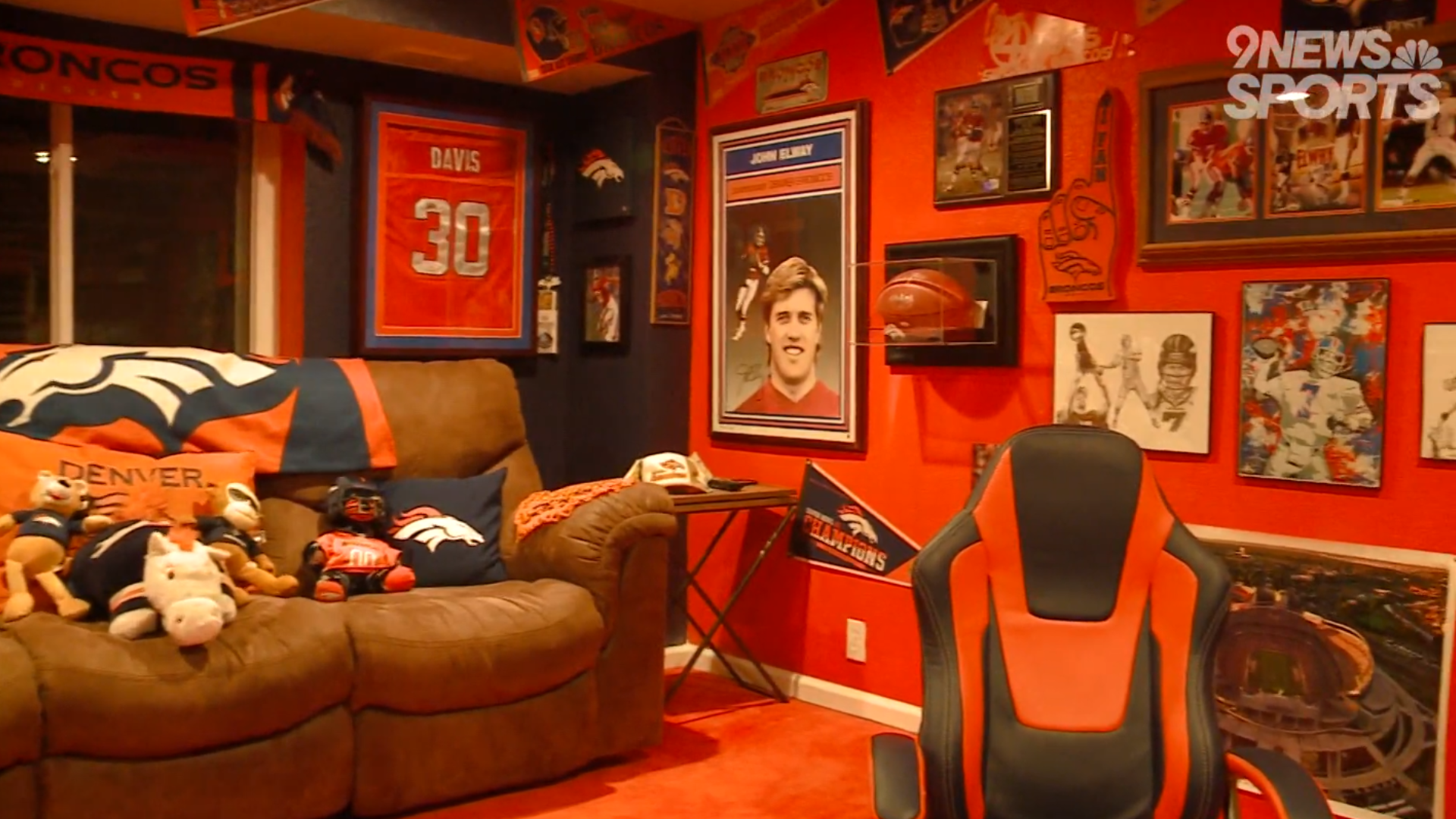 Devin Hayes’ man cave dedicated to the Denver Broncos is ranked among the best in the country.