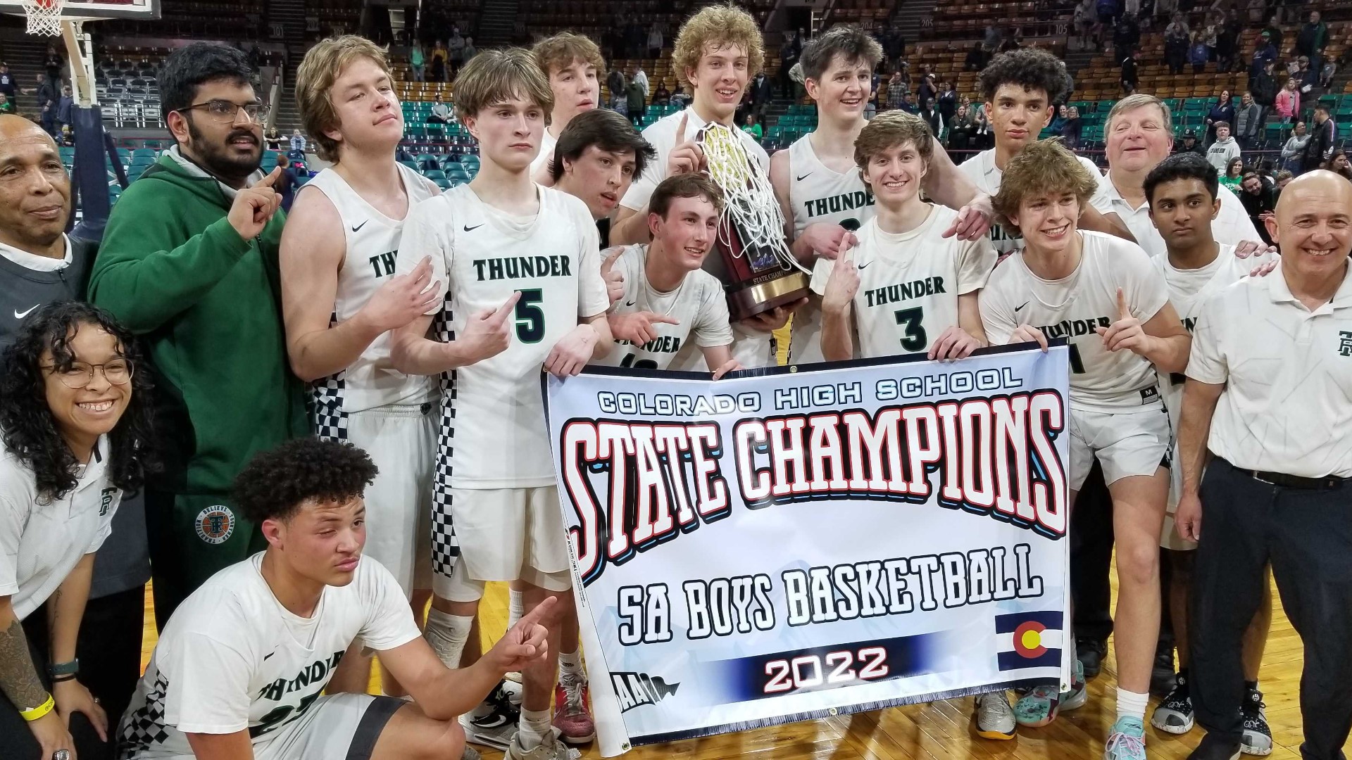 The Grizzlies knocked off Fossil Ridge 58-49 in Saturday night's title game to secure back-to-back championships.