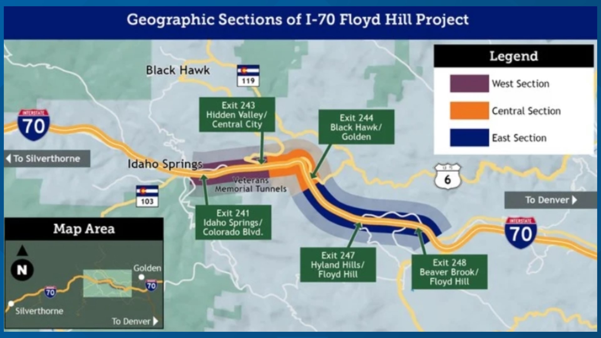 Cdot ramps up floyd hill i 70 project for smoother travel west of
