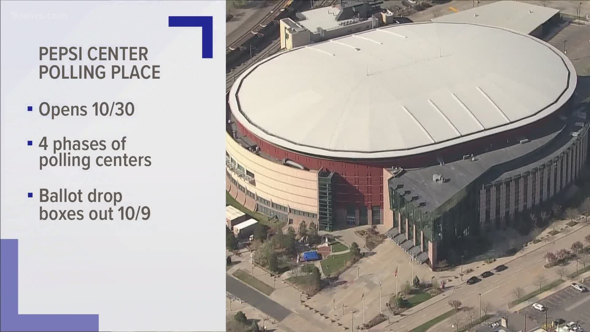 The Pepsi Center is already on the list of Denver polling centers