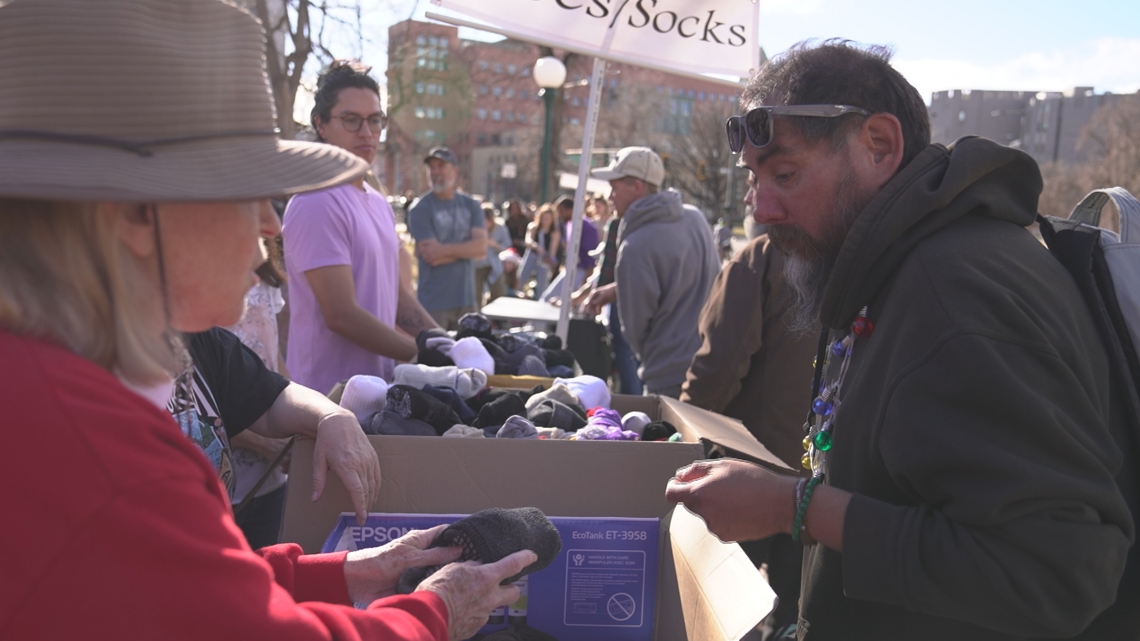 ‘You are loved’: Free Christmas market brings cheer and cold-weather gear to anyone in need
