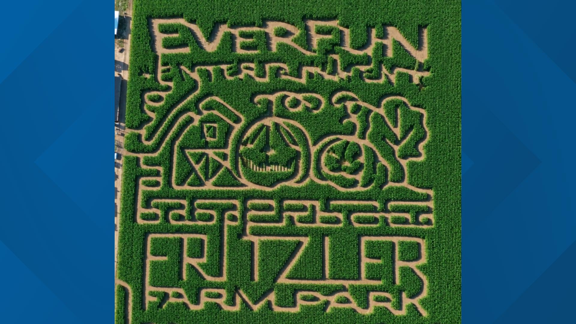 Fritzler Farm Park unveils 2026 corn maze design | 9news.com