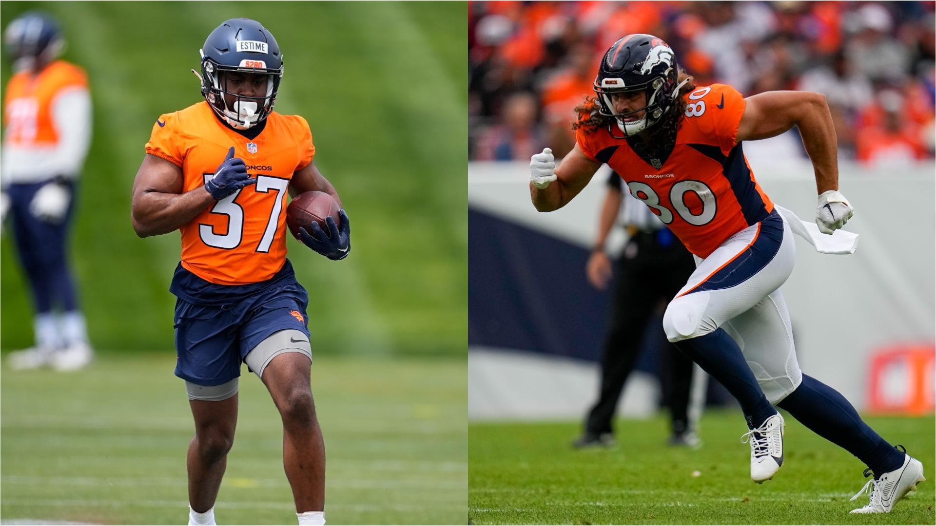 Estime, Dulcich avoid injury list as Broncos training camp begins