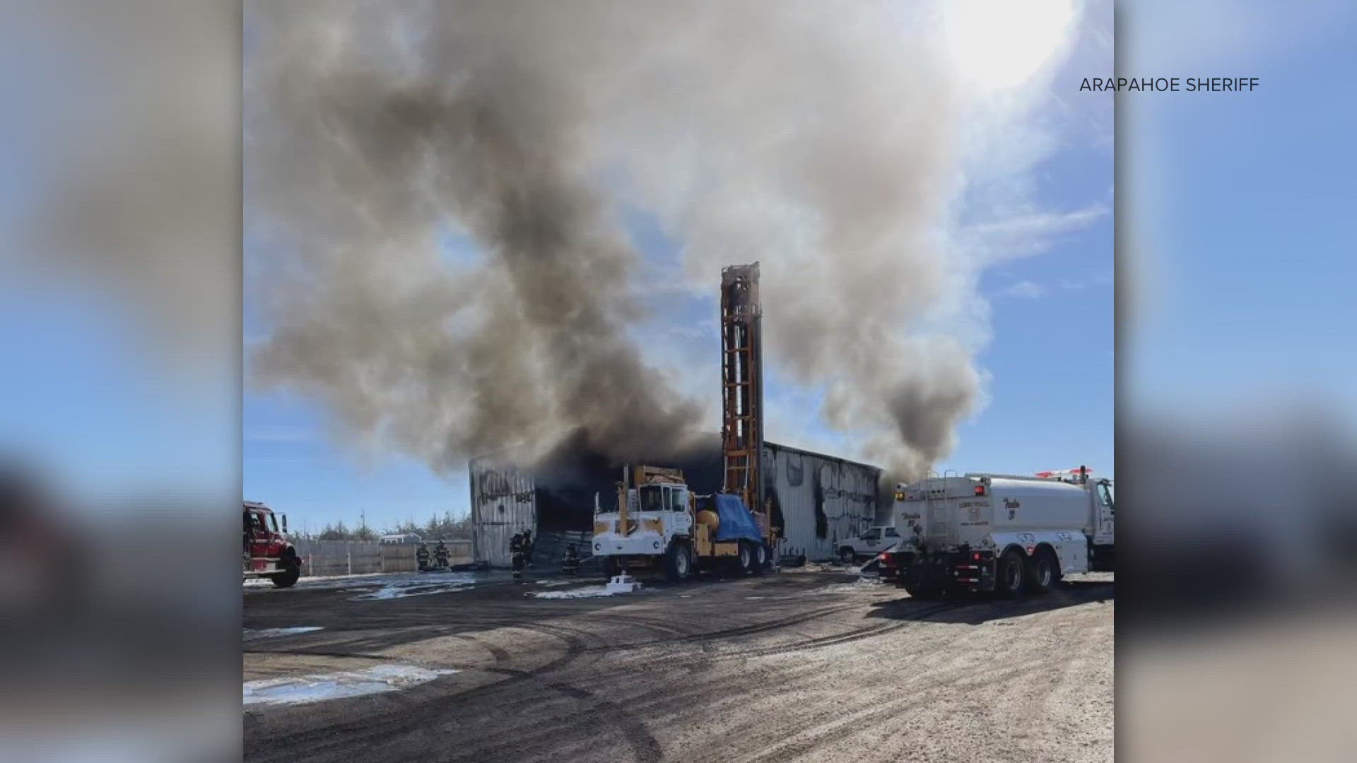 The Arapahoe County Sheriff's Office evacuated up to 30 homes in Byers due on Friday after a barn with explosive objects inside caught fire.