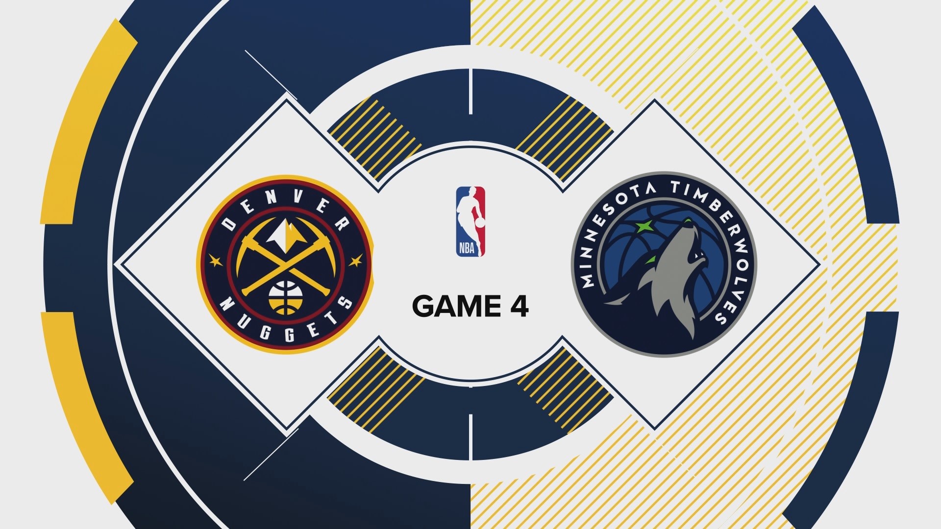Denver and Minnesota tip off the fourth game of their opening-round playoff series Sunday night.